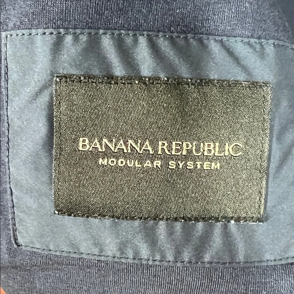 Banana Republic Modular System Dark Blue Quilted Vest